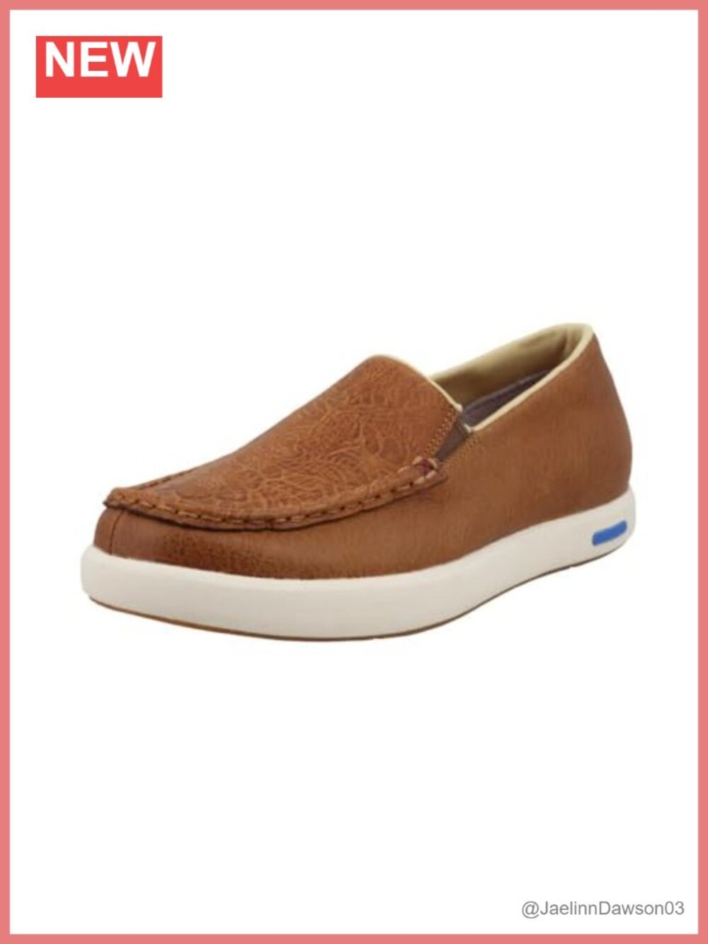 Women's Slip On Loafers Leather Tooled Floral Ultralite X